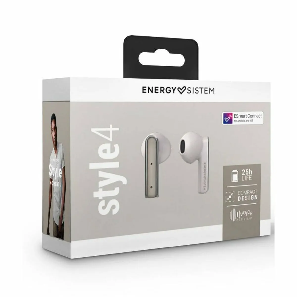 Auricolari con Microfono Energy Sistem TW Style 4 Bianco