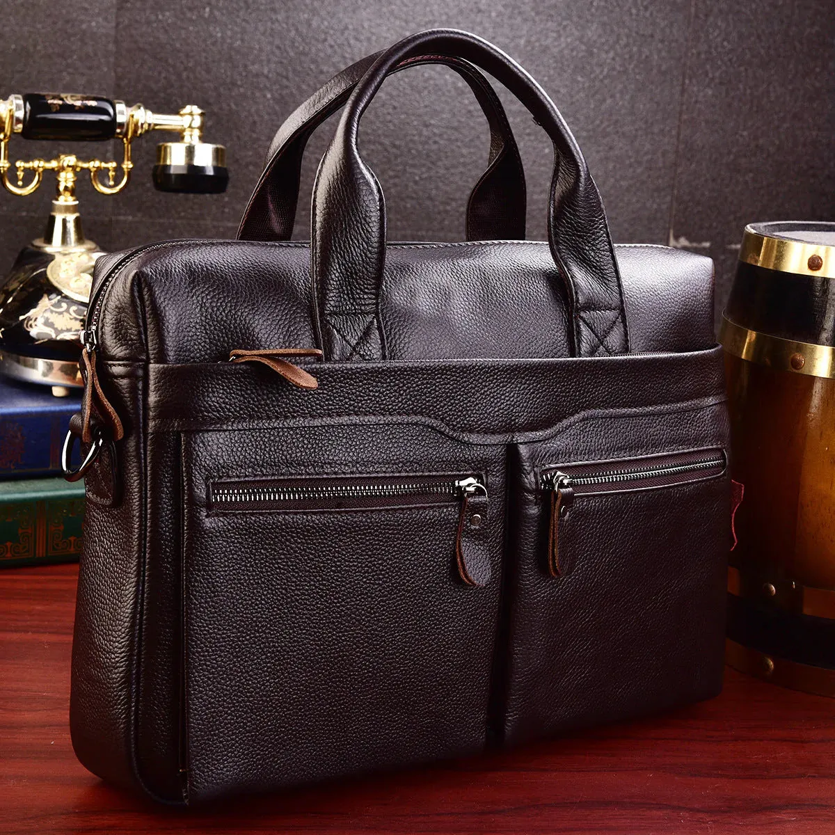 Bolsa Masculina de Couro Legítimo