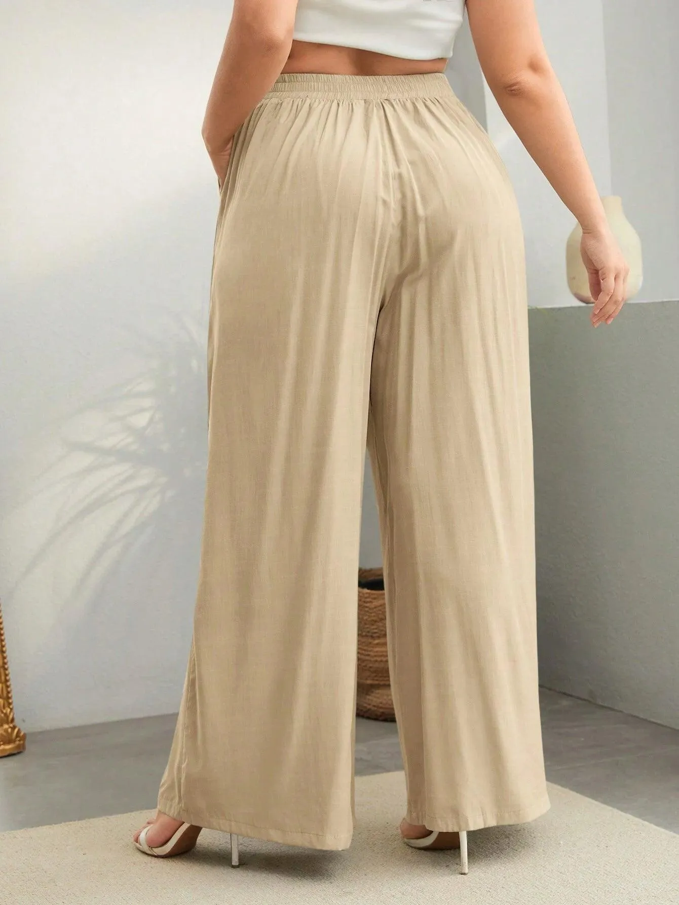 Calça Wide Feminina Plus Size - Nadia