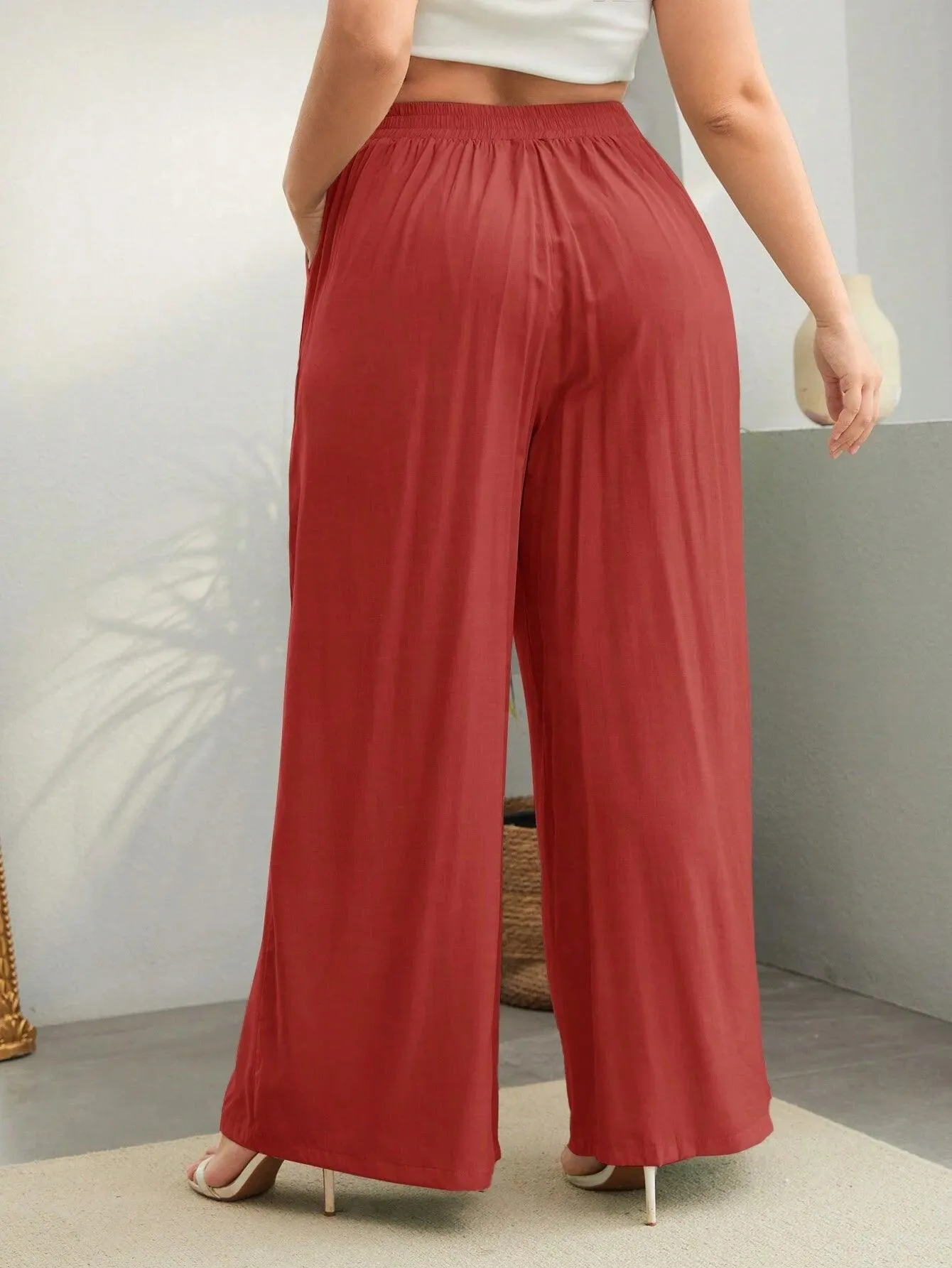 Calça Wide Feminina Plus Size - Nadia