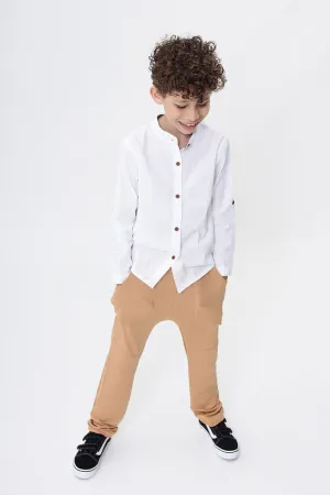 Camisa Infantil Algodão Branca