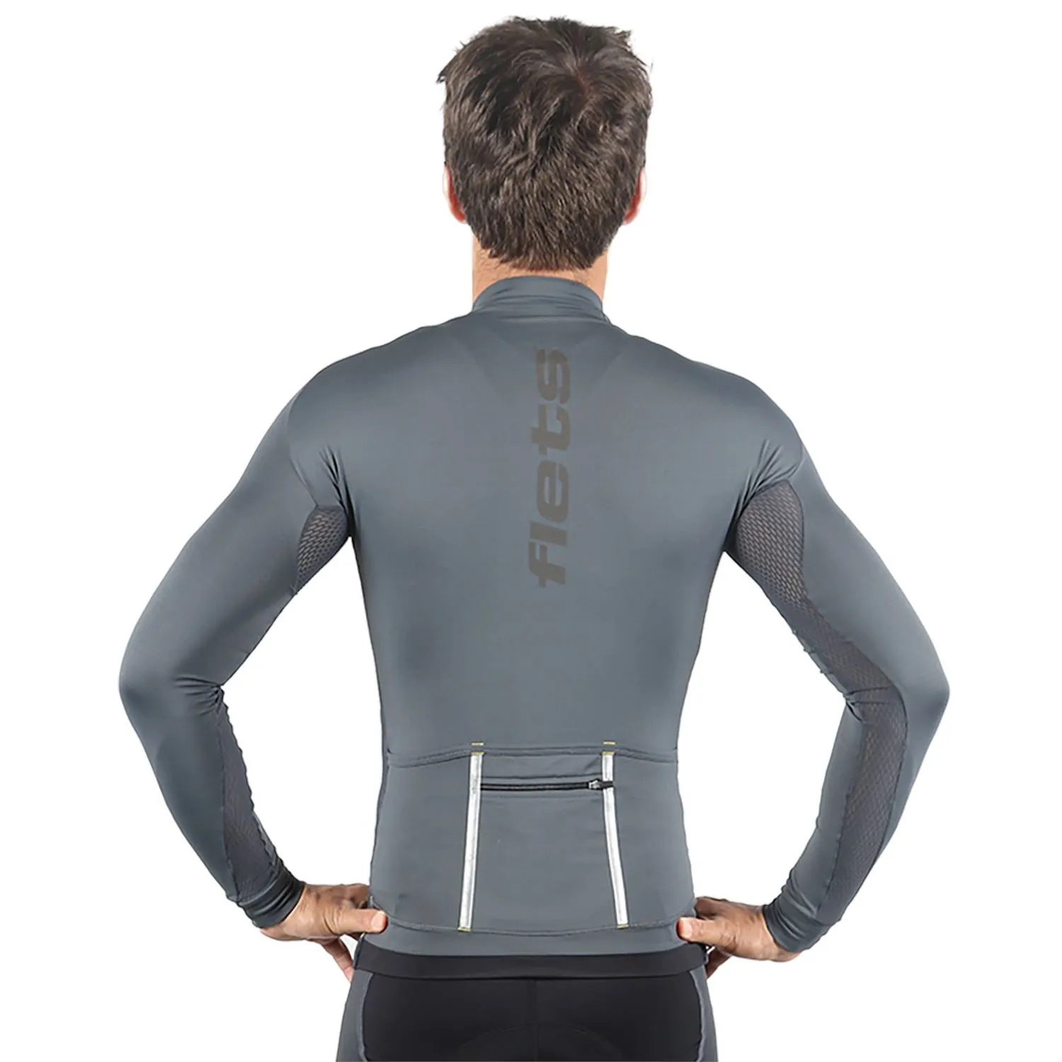 Jersey Manga Longa Masculina | Estanho