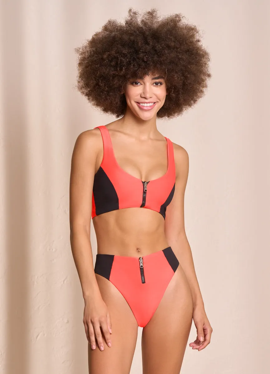 Maaji Fire Mimmi High Rise/High Leg Bikini Bottom