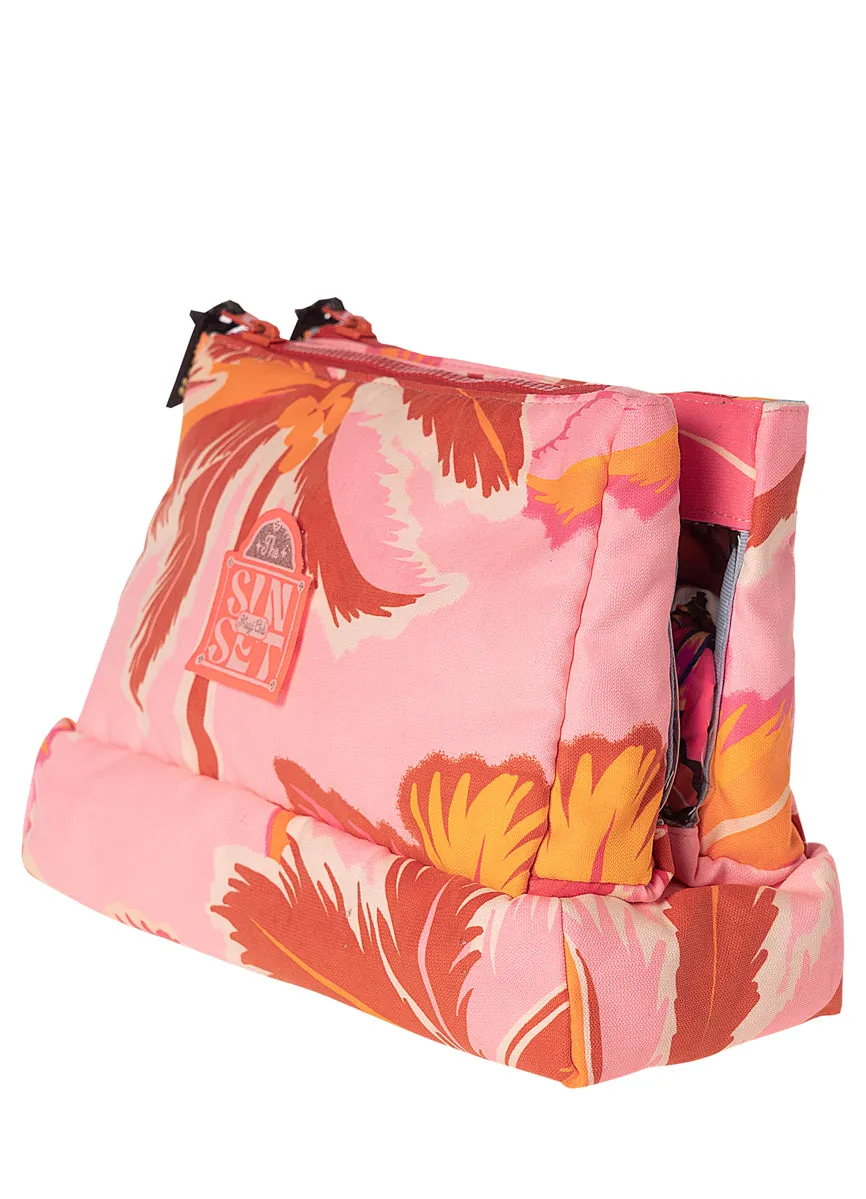 Maaji Pink Palms Coral Mid Pocket Pockets