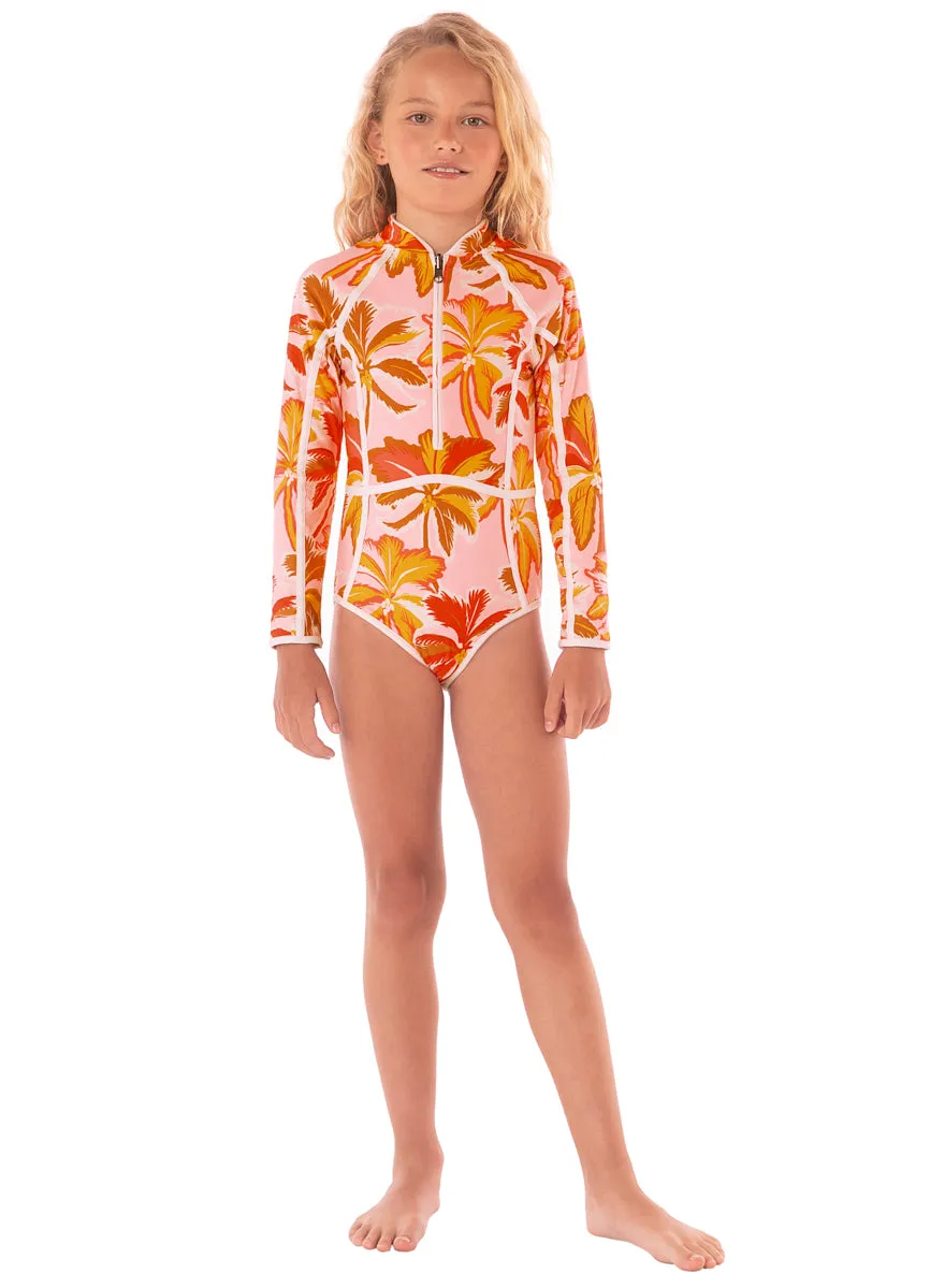 Maaji Pink Palms Moorea One Piece Girls