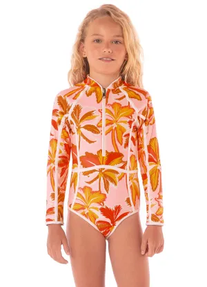 Maaji Pink Palms Moorea One Piece Girls