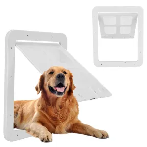 New Screen Window Dog Hole Pet Door / Nueva puerta para mascotas con ventana con mosquitero y orificio para perros