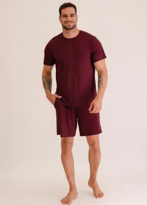 Pijama Masculino Modal®️ Bordeaux