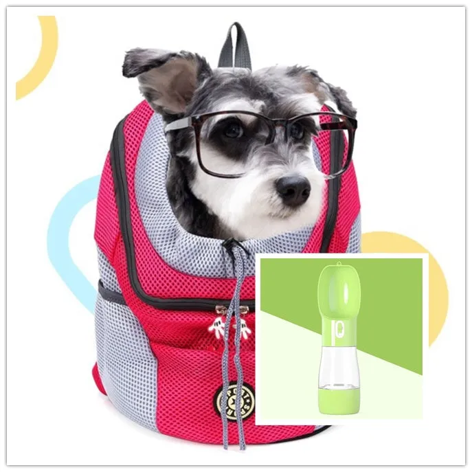 Portable Travel Backpack Outdoor Pet Dog Carrier Bag / Mochila de viaje portátil para exteriores, bolsa de transporte para mascotas y perros