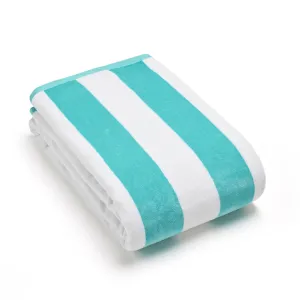 Serviette de plage Constance Turquoise - 90 x 180 cm