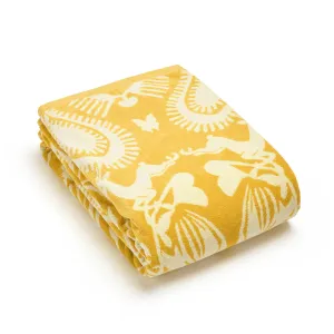 Serviette de plage Love Stories Jaune - 90 x 180 cm