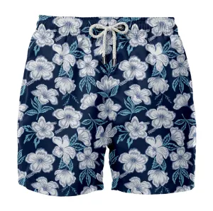 Short    Floral Havaí Marinho