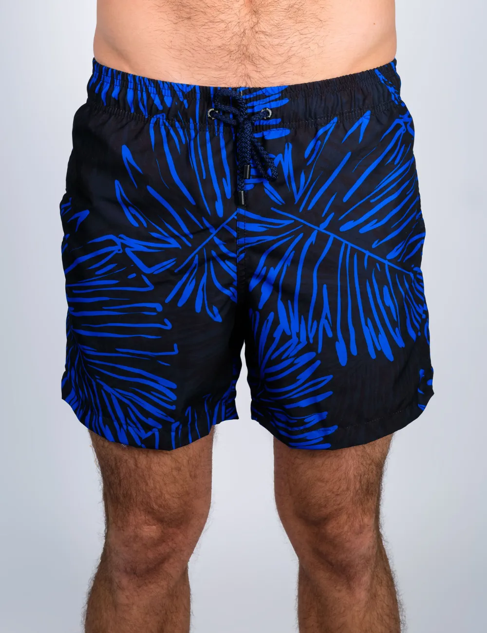 Swim Short Folhas Preto