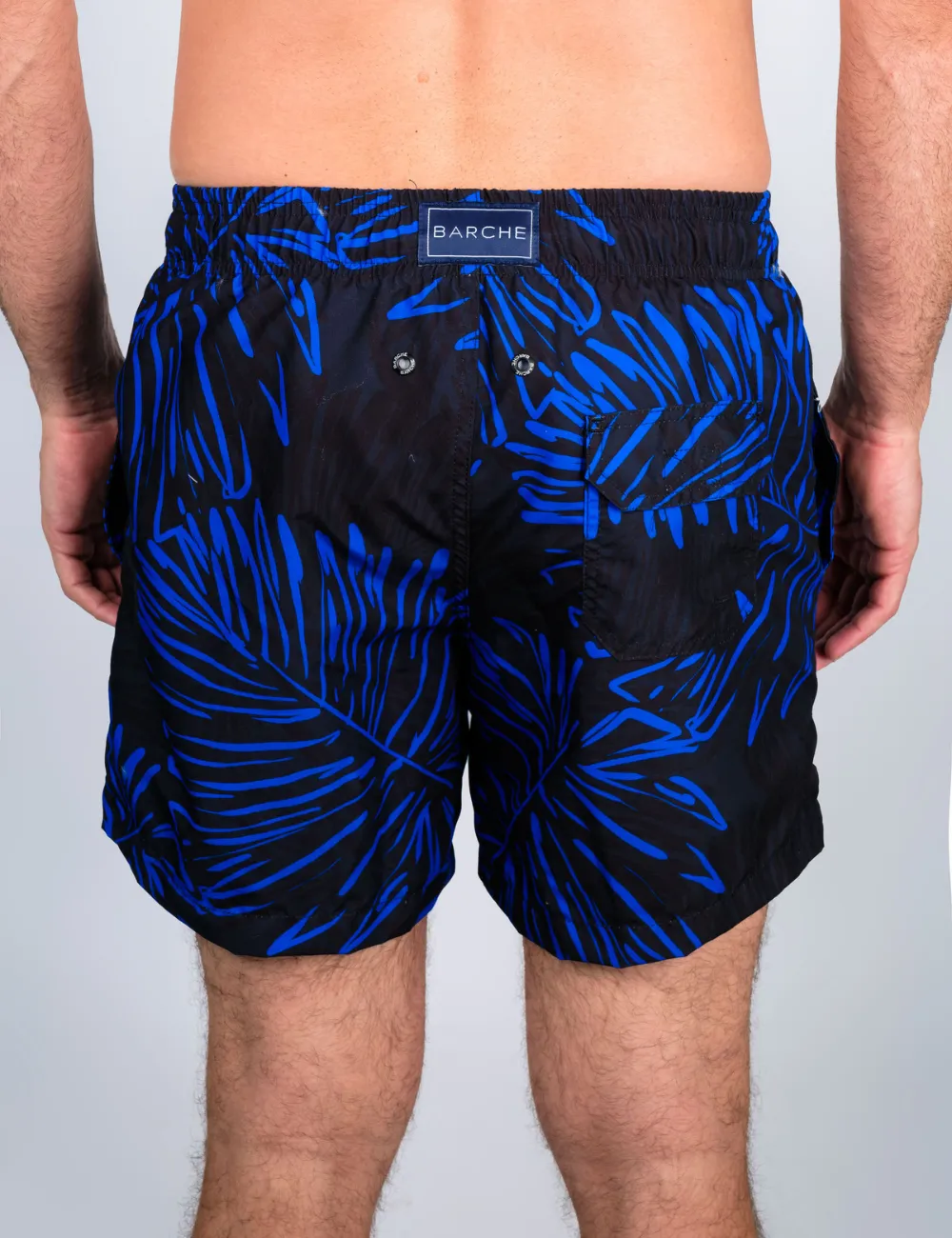 Swim Short Folhas Preto