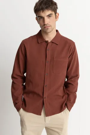 Textured LS Shirt - Clay