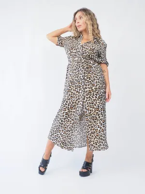 Vestido Camiseiro Animal Print